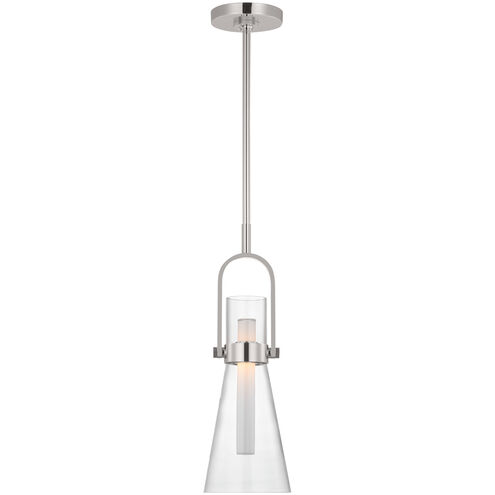 Ian K. Fowler Larkin LED 7 inch Polished Nickel Conical Pendant Ceiling Light