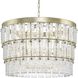 Chevall 9 Light 32 inch Gilded Silver Chandelier Ceiling Light, Design Series
