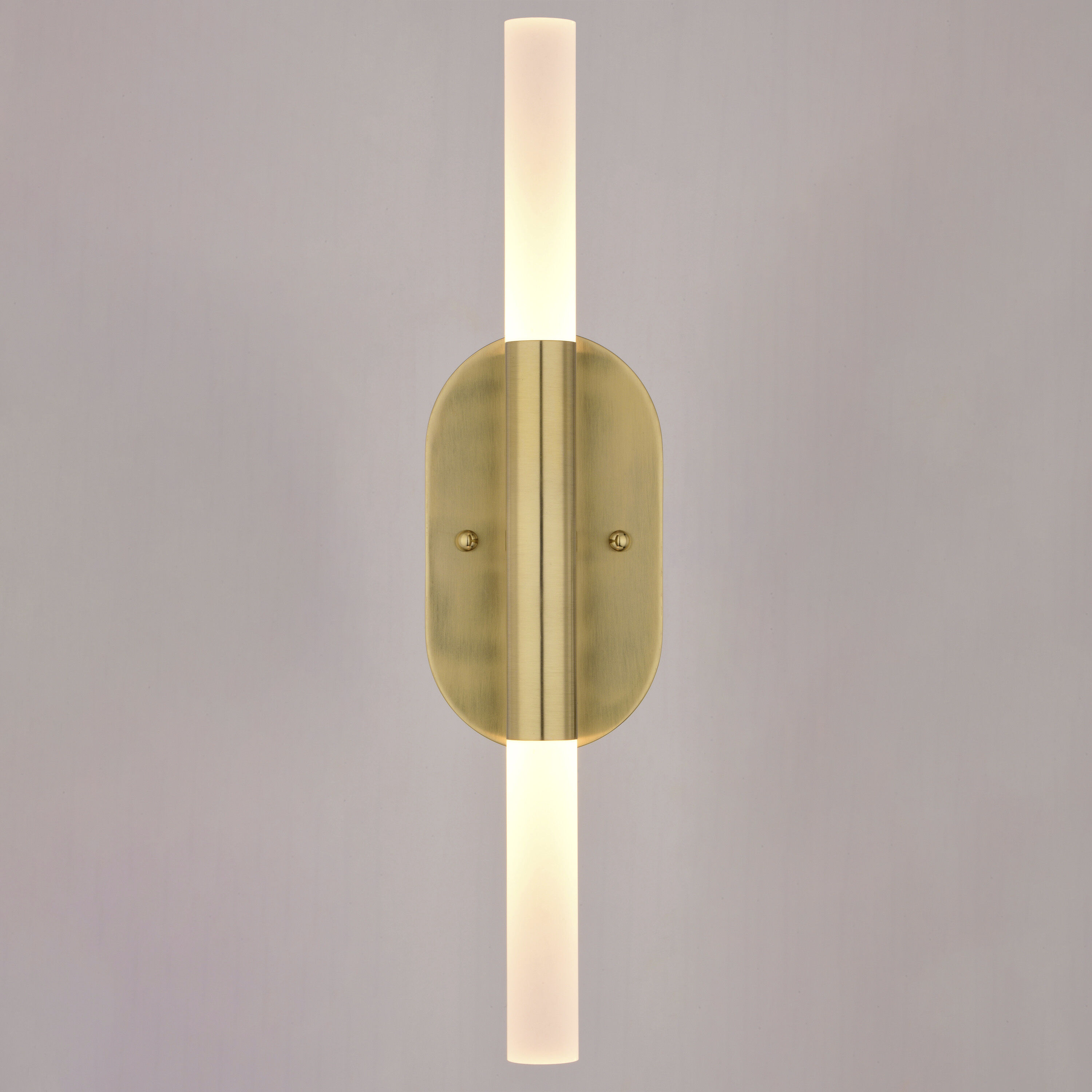 Fulton LED 4.5 inch Satin Brass Bathroom Light Wall Light