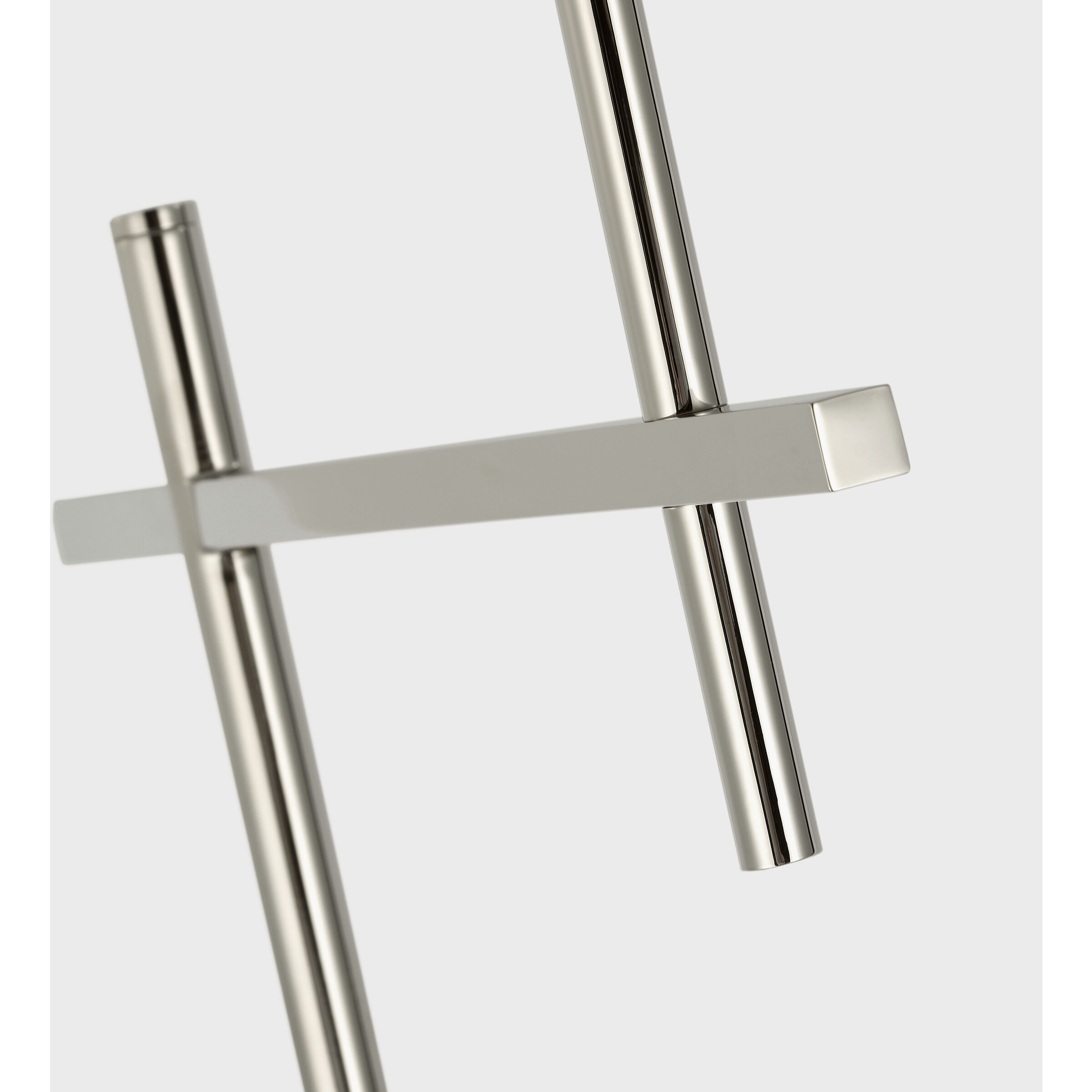 J. Randall Powers Hackney 52.5 inch 2.00 watt Polished Nickel Cordless Bridge Arm Floor Lamp Portable Light