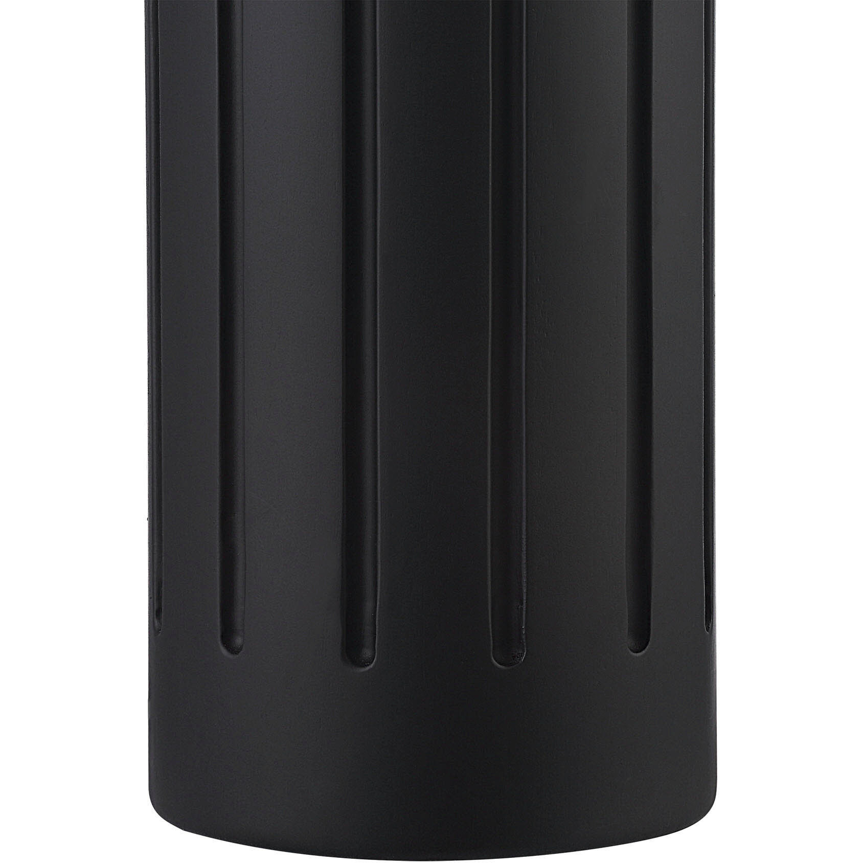 Jannu 27.5 inch 100 watt Matte Black Table Lamp Portable Light