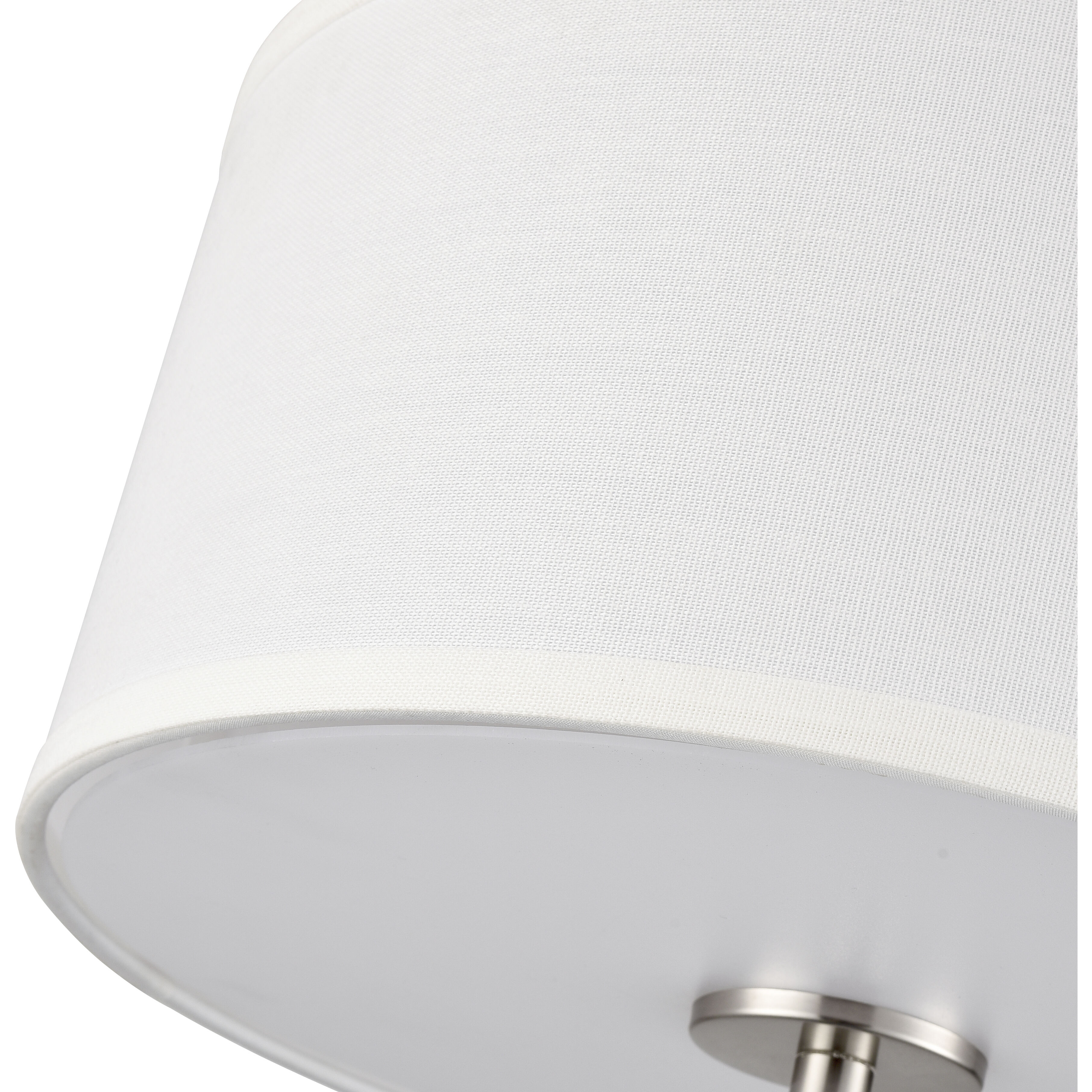 Guyten 2 Light 13 inch Brushed Nickel Flush Mount Ceiling Light