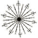 Wildflower 15 Light 40 inch Matte Black Chandelier Ceiling Light, Smithsonian Collaboration