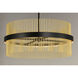 Chimes LED 33.75 inch Black and Satin Brass Single Pendant Ceiling Light