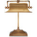 Malvasia 19 inch 25.00 watt Vintage Brass Desk Lamp Portable Light