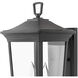 Bromley Outdoor Wall Mount Lantern in Museum Black, Non-LED, Small