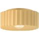 Radiance 1 Light 13 inch Muted Yellow Flush Mount Ceiling Light