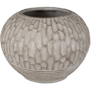 Rustic Roots Antiqued White Wash with Light Brown Undertones Planter