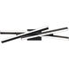 Parallax LED 27 inch Black Bath Vanity & Wall Light in 2700K, dweLED