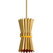 Moxy 1 Light Gold Leaf Pendant Ceiling Light