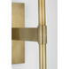 Waterford Blaze Tail Sconce Wall Light in Natural Brass