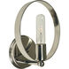 Copernicus 1 Light 8 inch Polished Nickel Sconce Wall Light