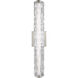 Sean Lavin Cutler LED 24 inch Satin Nickel Vanity Light Wall Light in Clear Staggered Rock