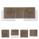 Alamere LED 12.99 inch Satin Brass Vanity Light Wall Light