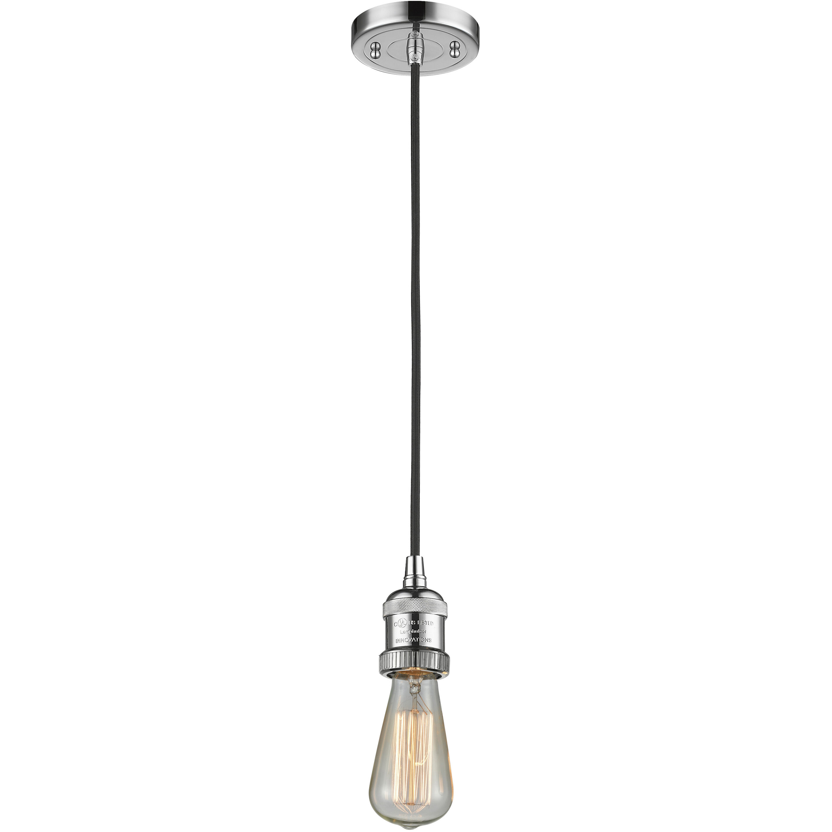 Franklin Restoration Oxford LED 12 inch Polished Chrome Mini Pendant Ceiling Light in Clear, Franklin Restoration