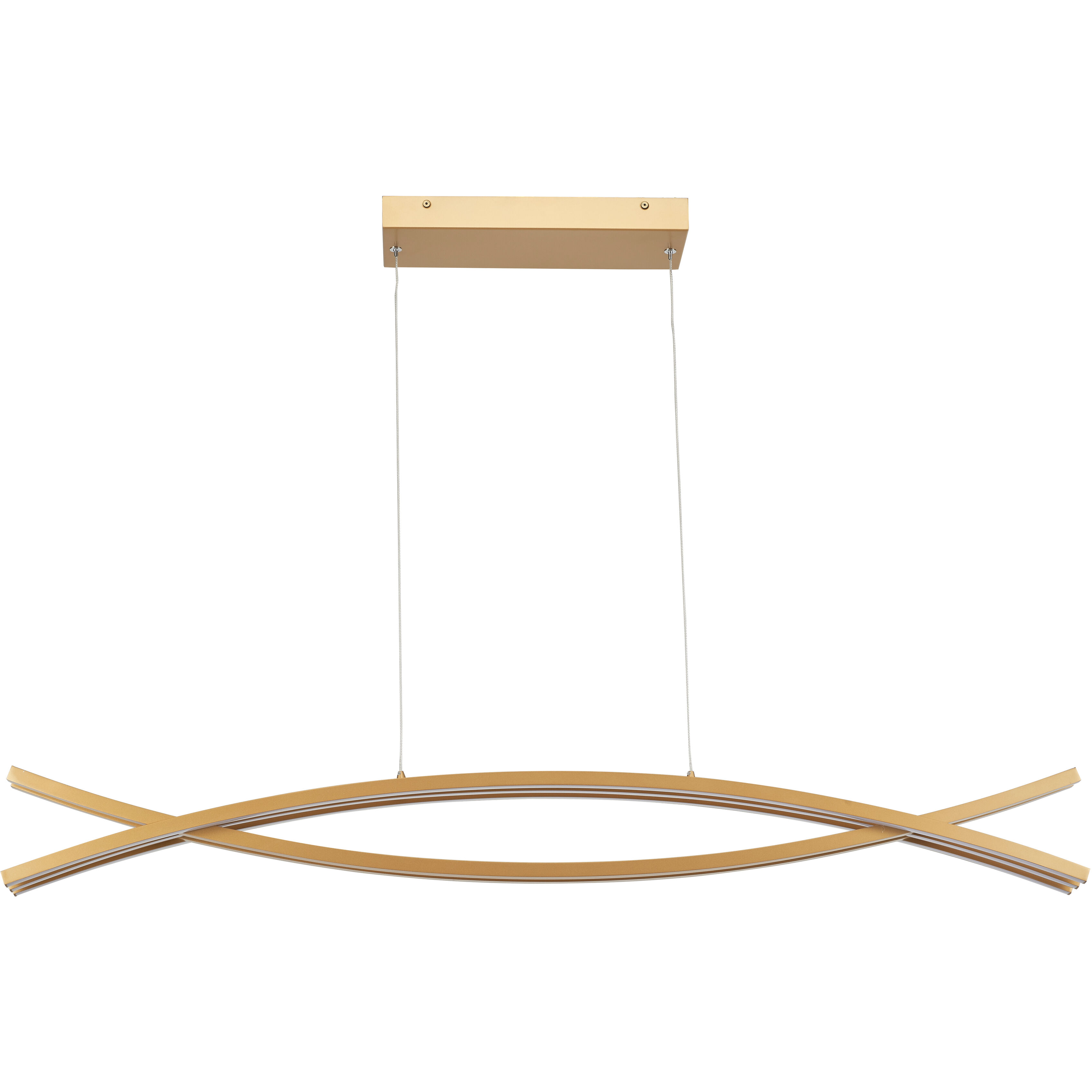 Wishbone LED Gold Pendant Ceiling Light