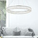 Madeline LED 32 inch Chrome Down Chandelier Ceiling Light