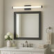 Spec LED 30 inch Black Bath Vanity Wall Light