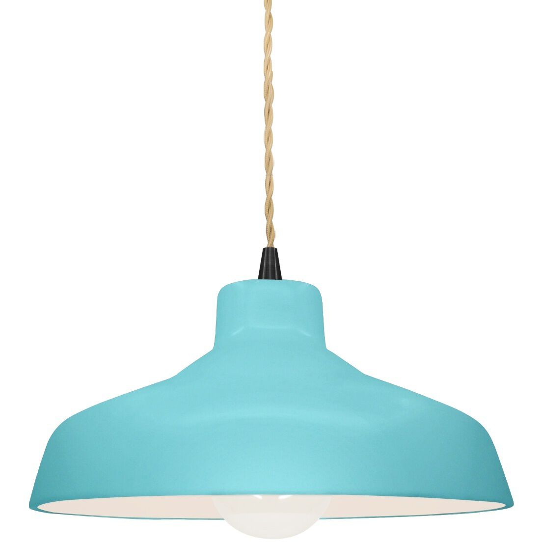 Radiance LED 11.5 inch Reflecting Pool and Matte Black Pendant Ceiling Light