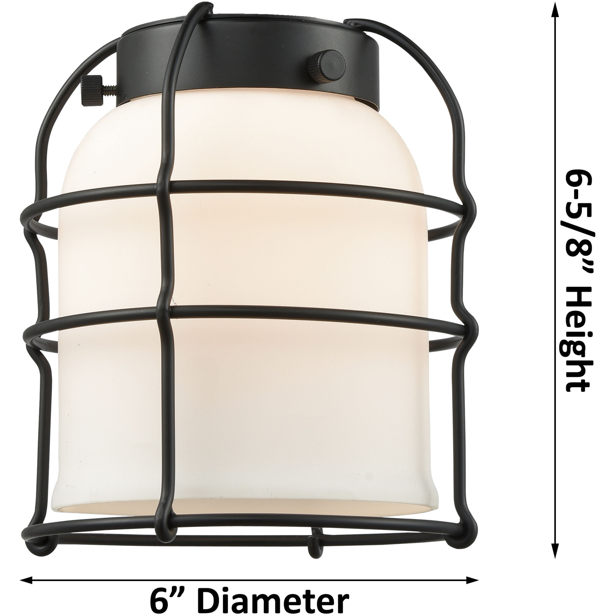 Franklin Restoration Bell Cage 1 Light 6 inch Matte Black Mini Pendant Ceiling Light in Incandescent, Clear, Franklin Restoration