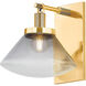 Mendon 1 Light 8.5 inch Aged Brass Wall Sconce Wall Light