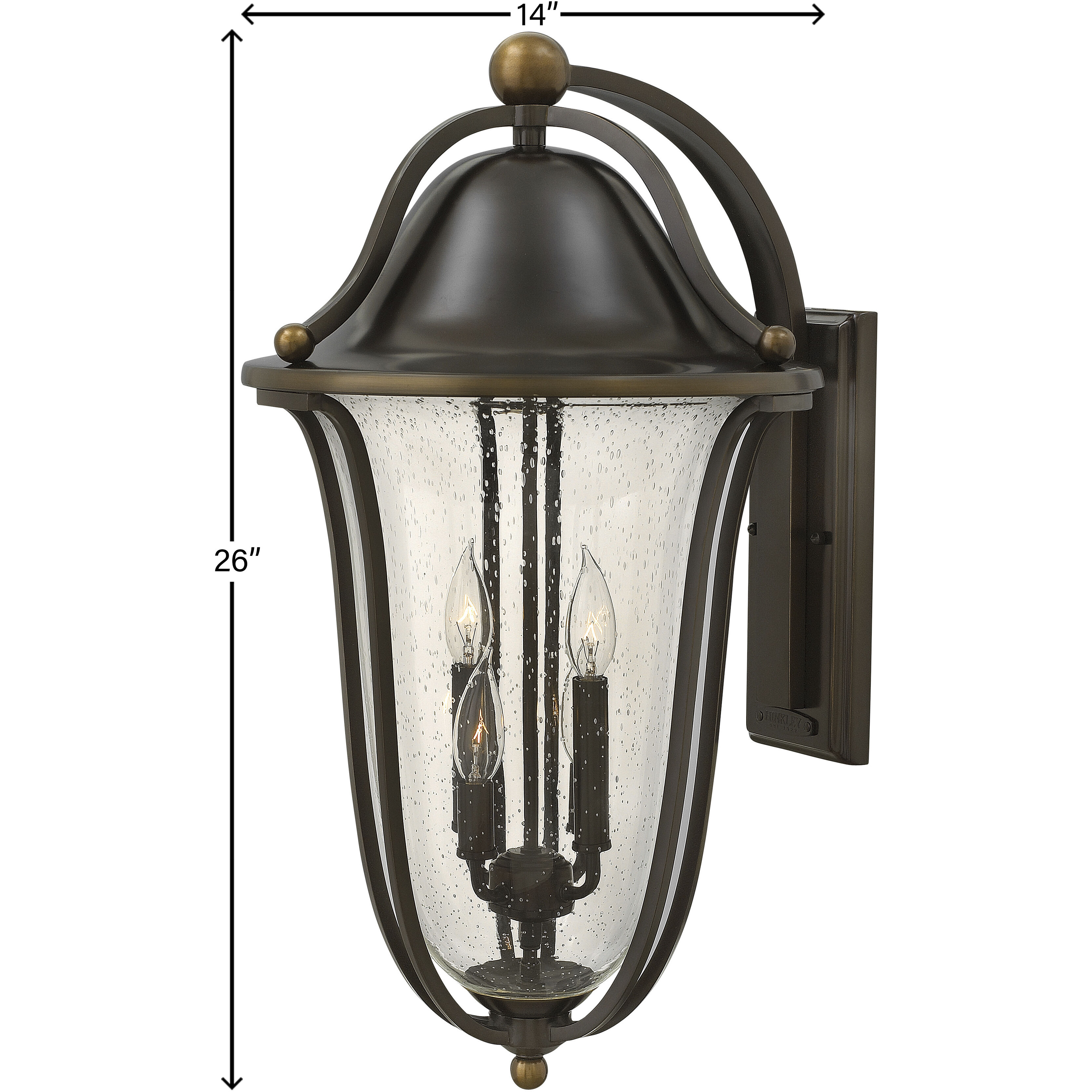 Bolla Outdoor Wall Mount Lantern, Extra Large