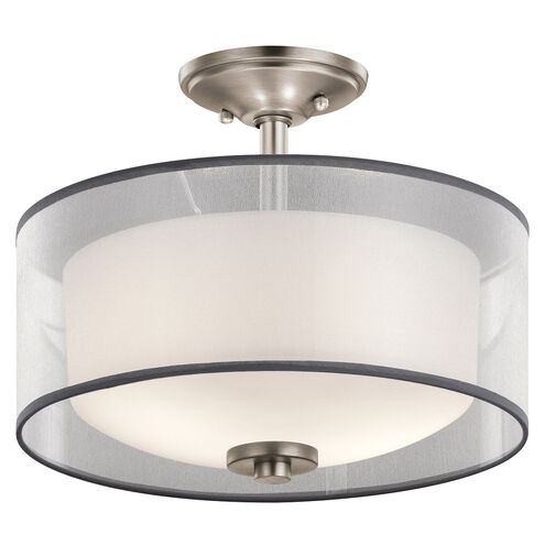 Tallie 2 Light 14 inch Antique Pewter Semi Flush Light Ceiling Light