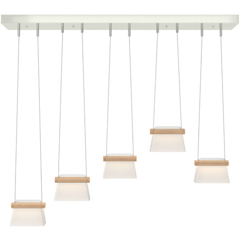 More Cowbell LED 40.3 inch Sterling Pendant Ceiling Light in Clear with Frost