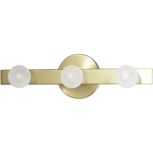 Raleigh LED 16 inch Aged Brass Vanity Light Wall Light