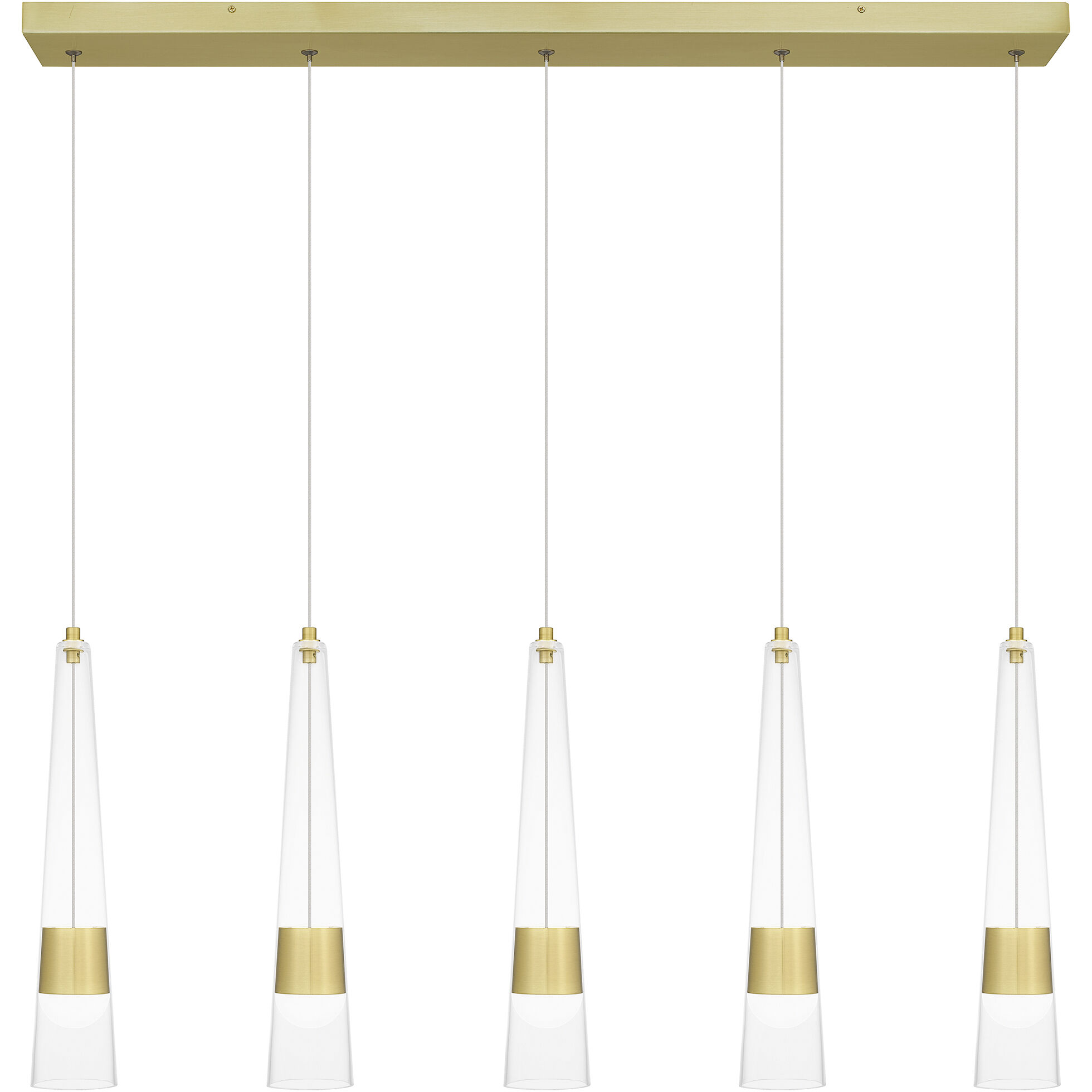 Zia 39.25 inch Satin Gold Island Light Ceiling Light