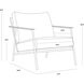 Milan Stinson White Outdoor Armchair