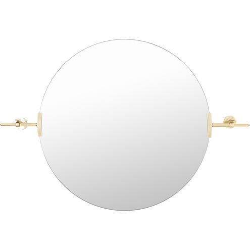 Anastasya 34 X 24 inch Light Grey Mirror, Round