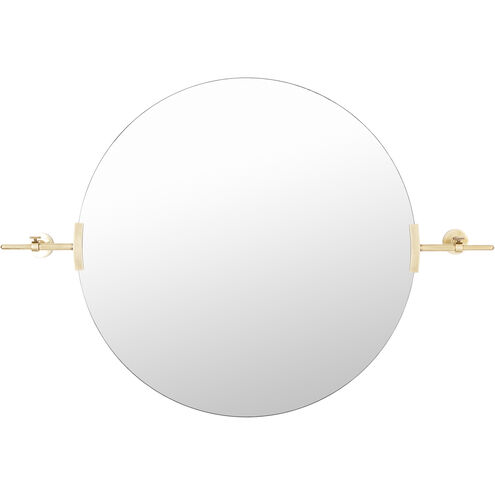 Anastasya 42 X 31.5 inch Light Grey Mirror, Round