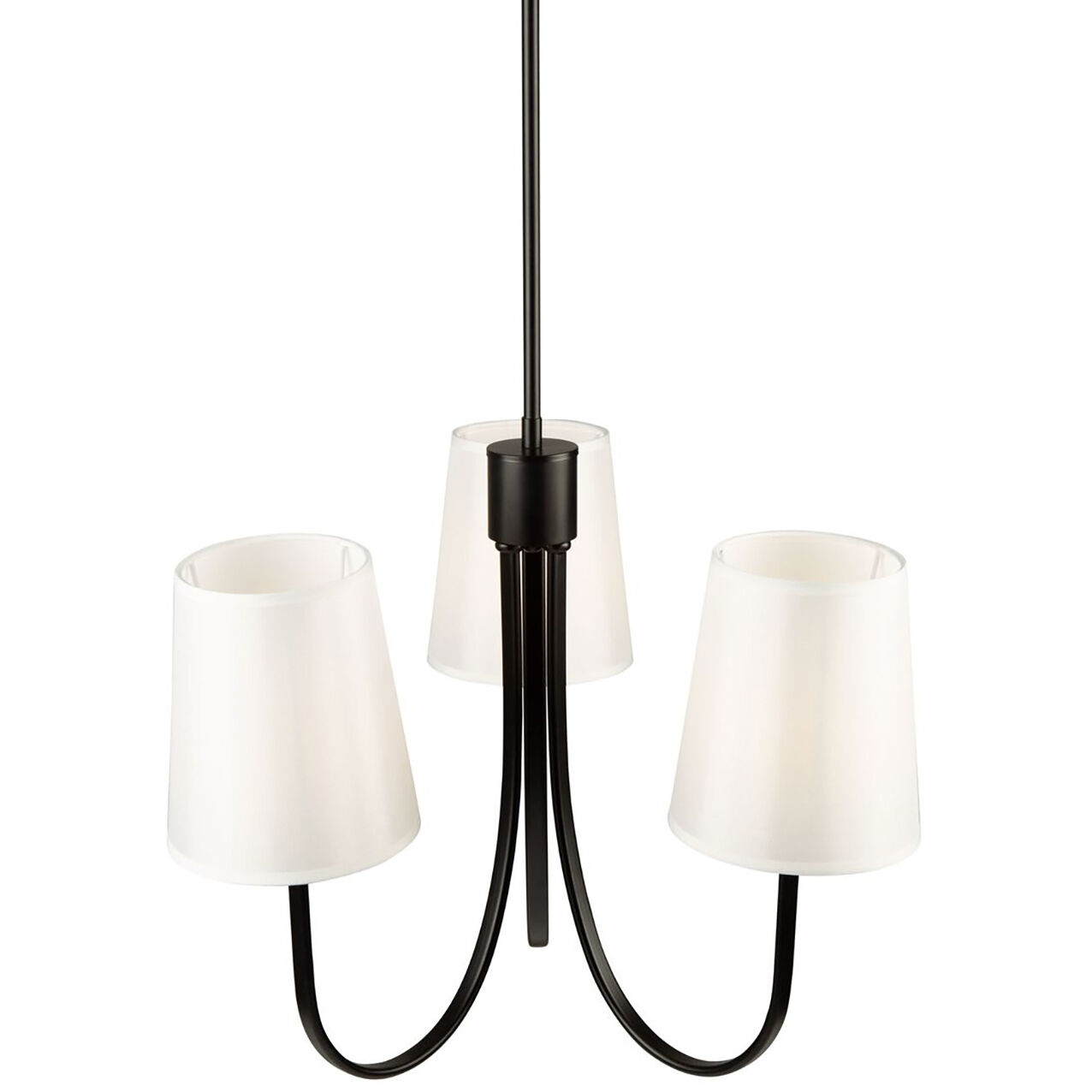 Rhythm LED 23.6 inch Black Chandelier Ceiling Light