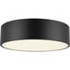 Alora Mood Brisbane 3 Light 16 inch Matte Black Flush Mount Ceiling Light