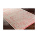 Evanesce 36 X 24 inch Coral/Khaki Rugs, Wool, Bamboo Silk, and Viscose