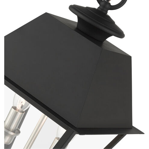 Mansfield 2 Light 9 inch Black Outdoor Pendant Lantern