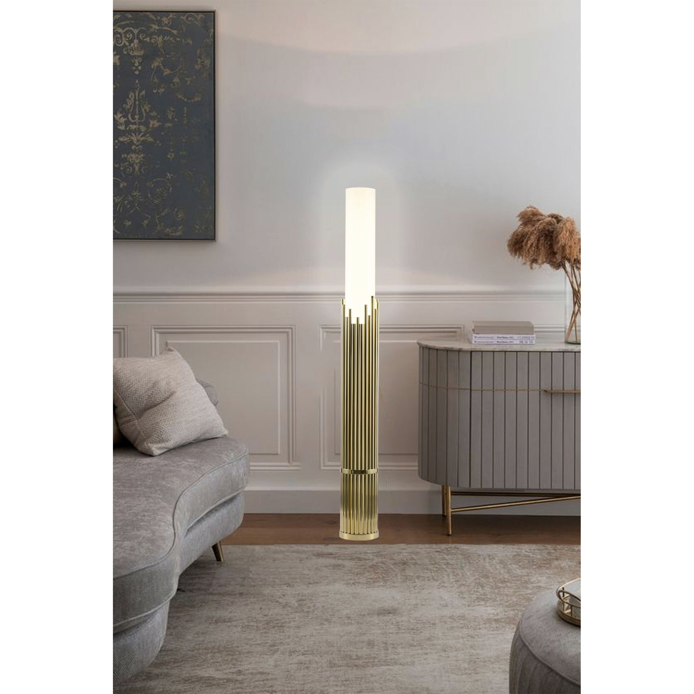 Canada 68 inch 40 watt Champagne Gold Floor Lamp Portable Light
