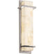Alabaster Rocks Wall Sconce Wall Light in Brushed Nickel