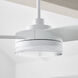 Cirque 56 inch Matte White Ceiling Fan