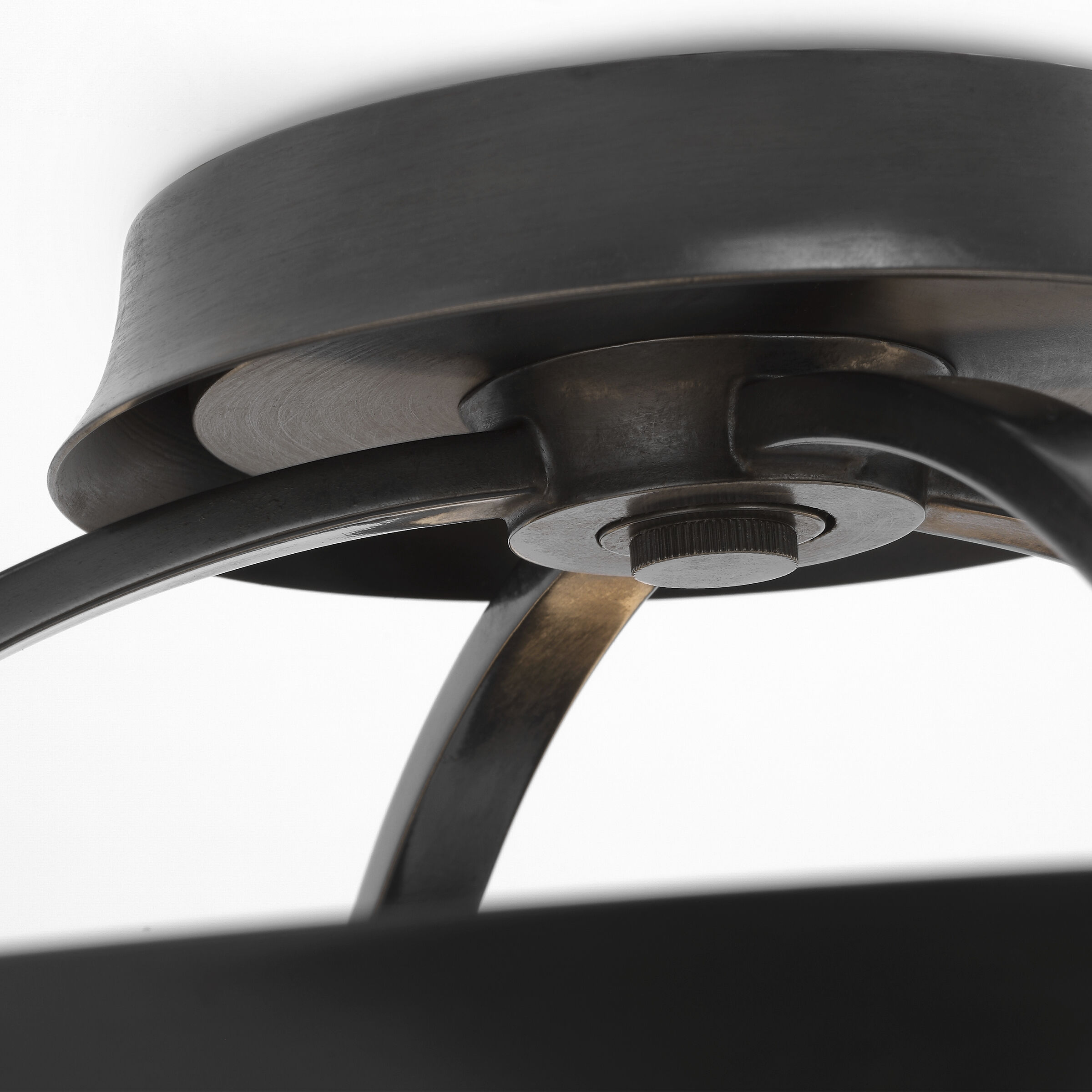 Thomas O'Brien Garland LED 20 inch Aged Iron Dual Lit Ring Semi-Flush Mount Ceiling Light