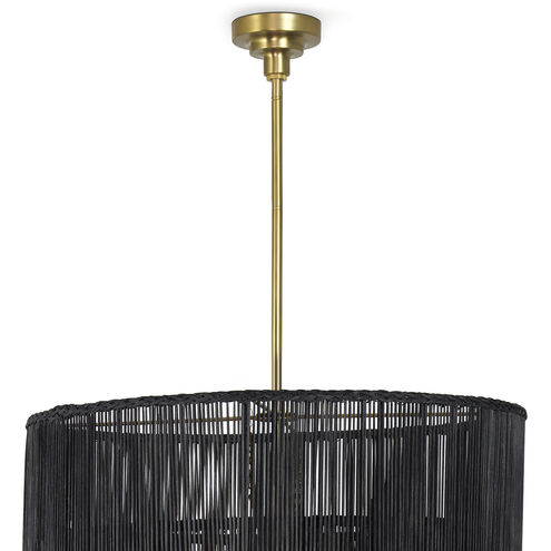 Nimes 11 Light 28.5 inch Black Chandelier Ceiling Light