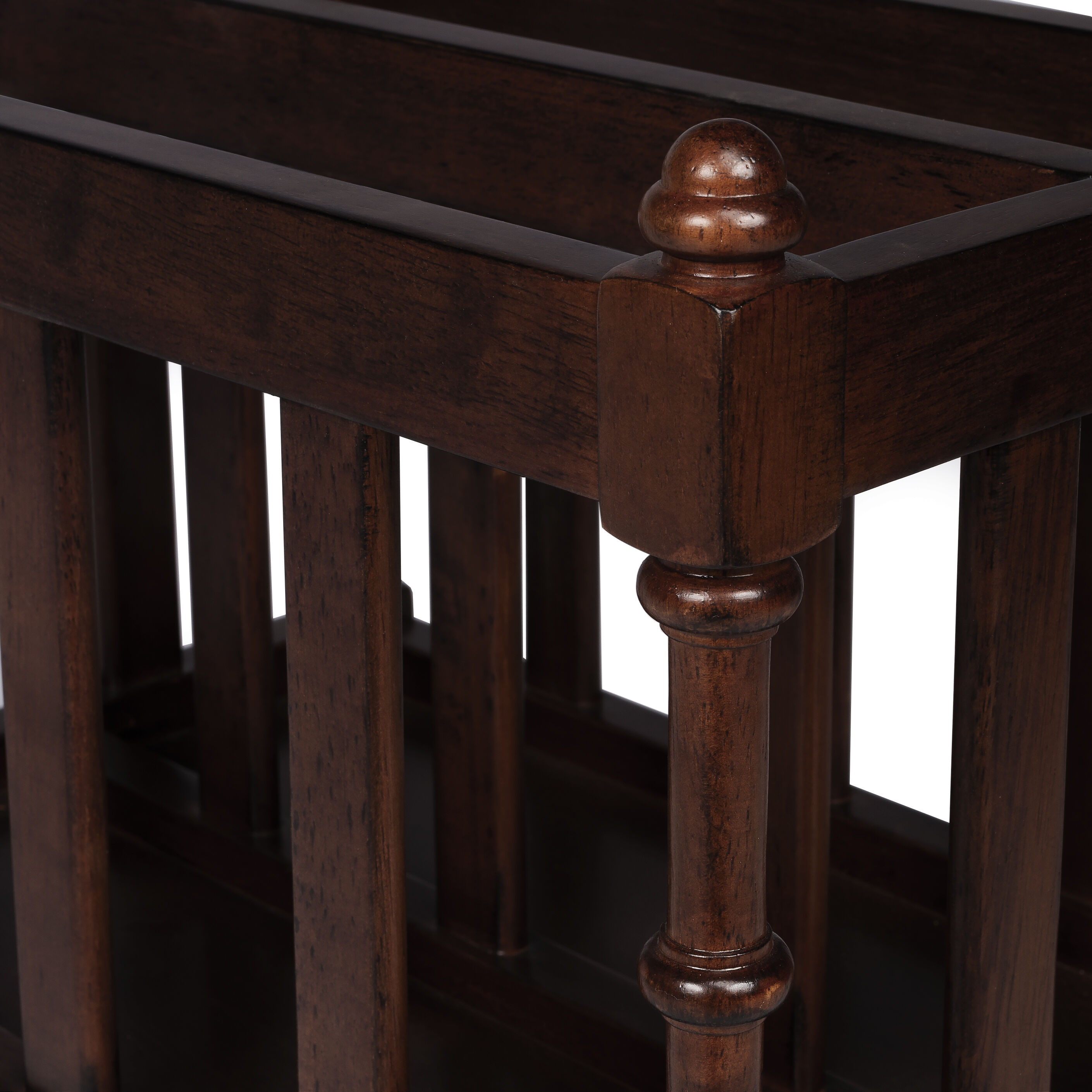 Masterpiece Holden  Antique Cherry Magazine Rack/Media Storage