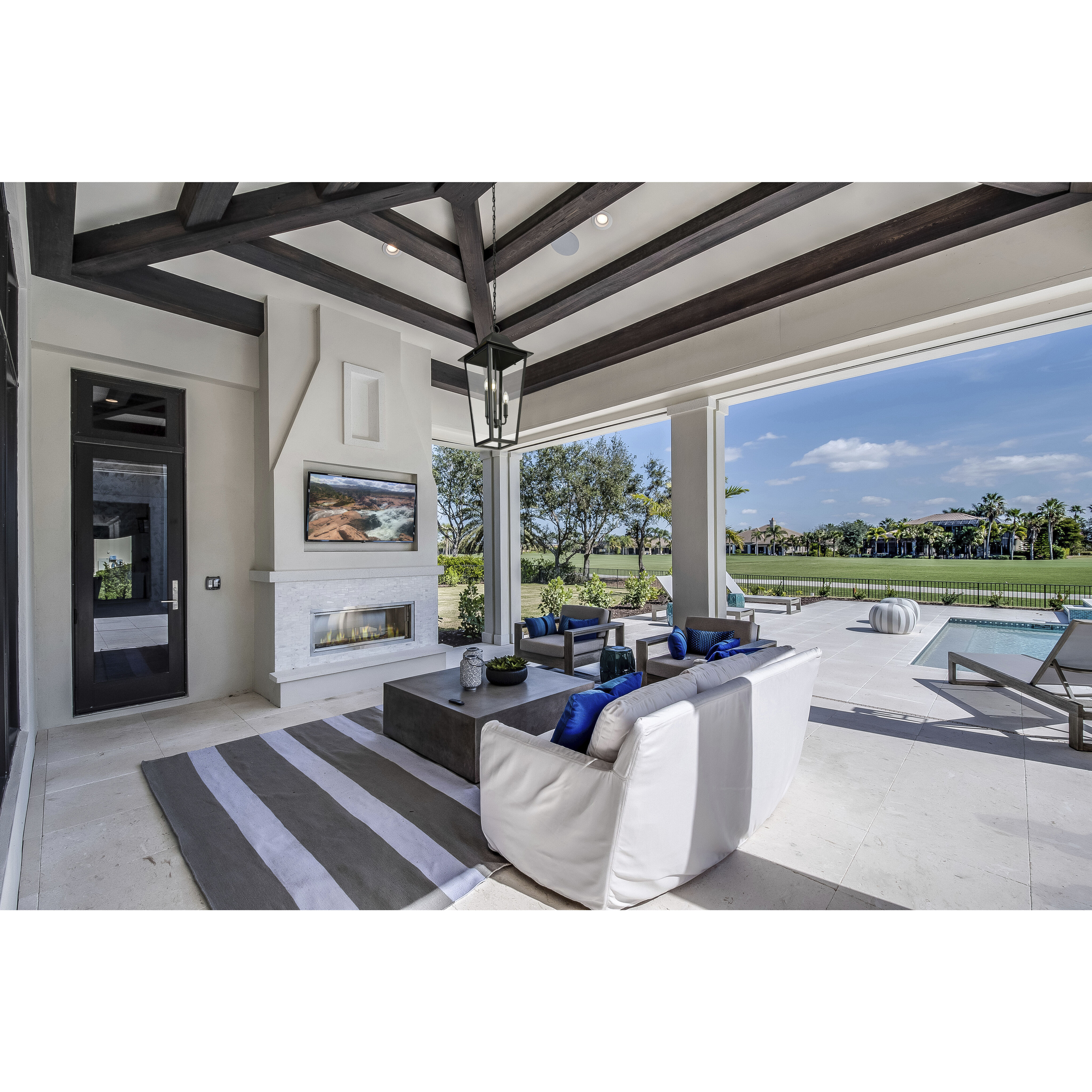 Gannon 3 Light 12 inch Black Outdoor Chain Mount Ceiling Fixture in G9