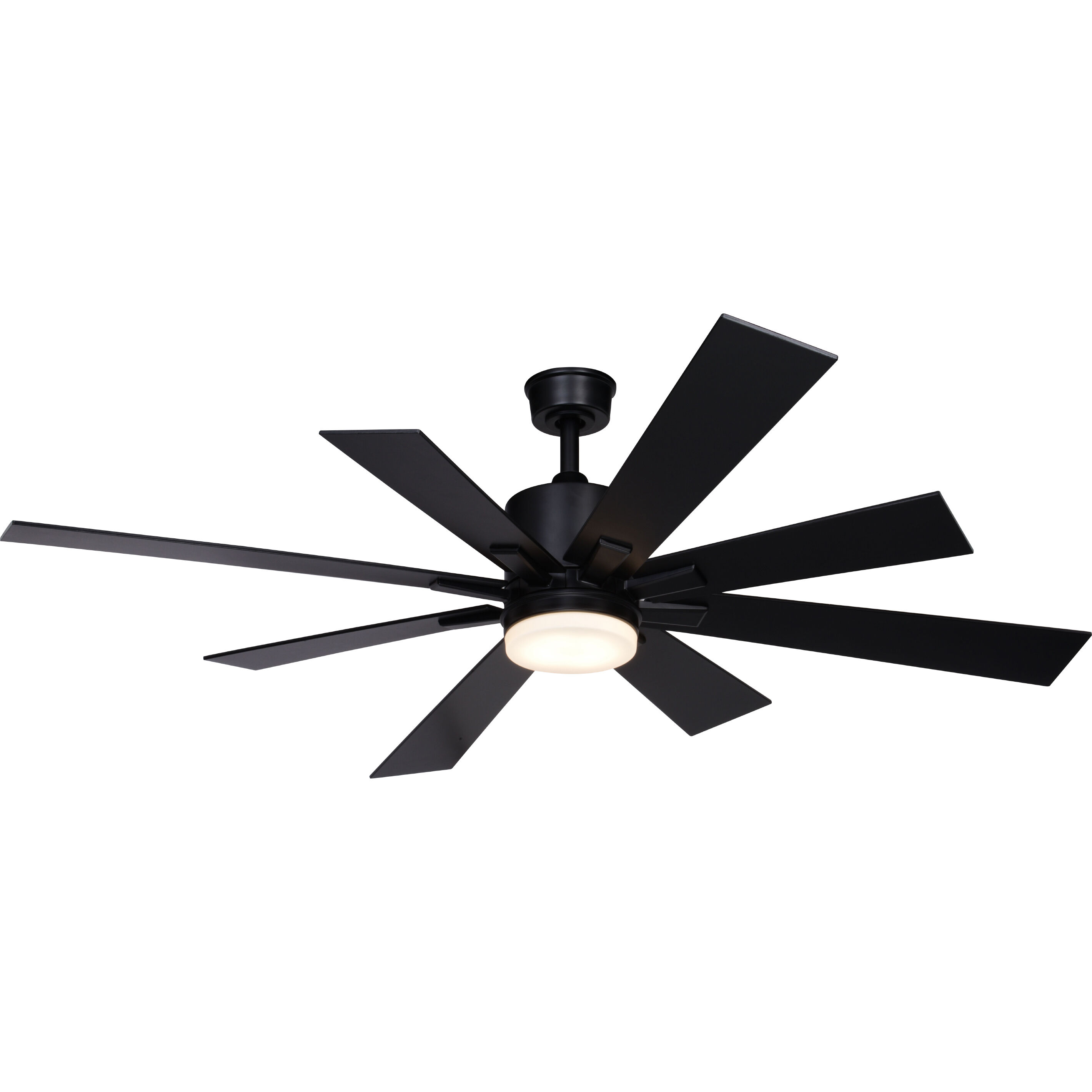 Crawford 26 inch Black with Black-Driftwood Blades Ceiling Fan