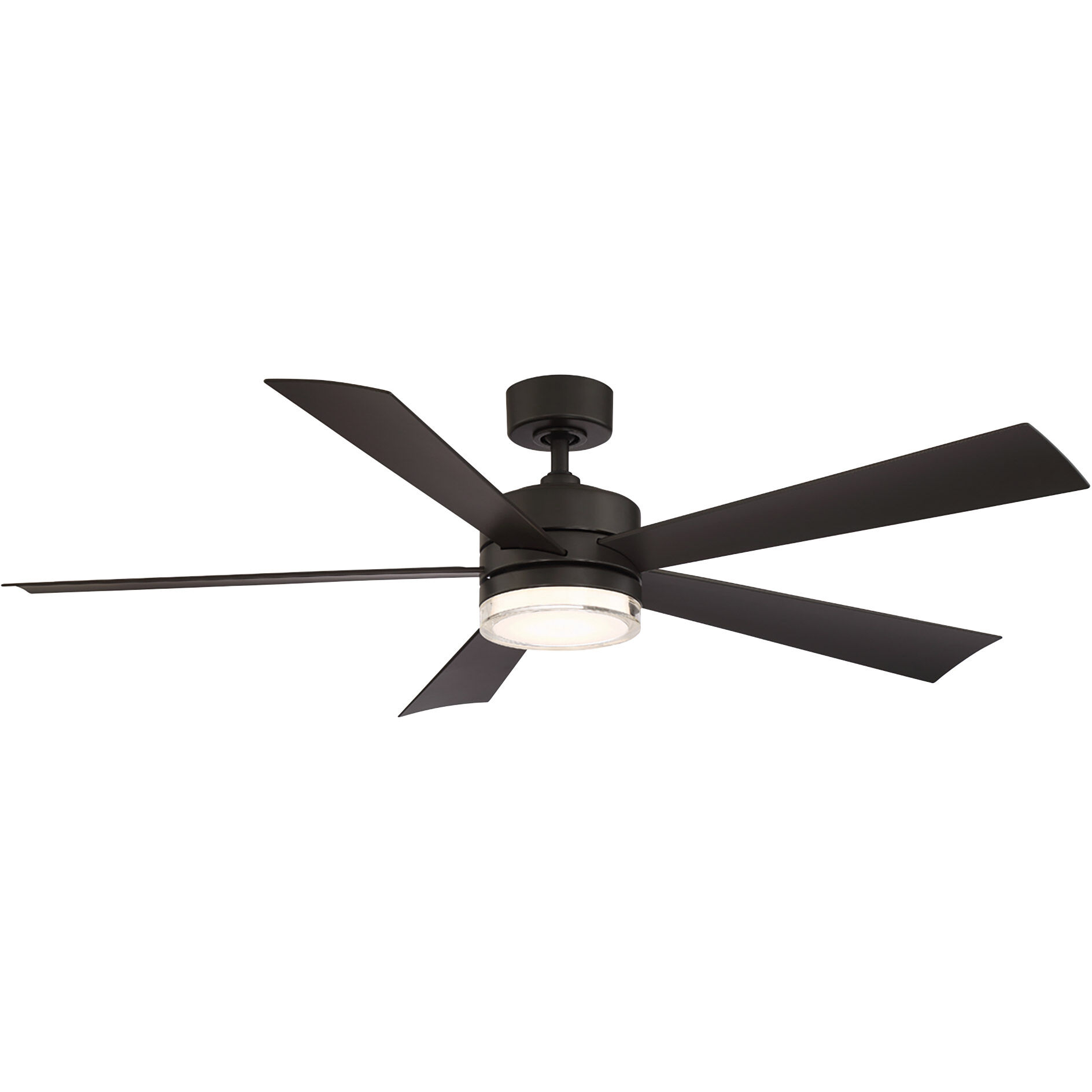 Wynd 60 inch Bronze Downrod Ceiling Fan in 3000K, Smart Ceiling Fan