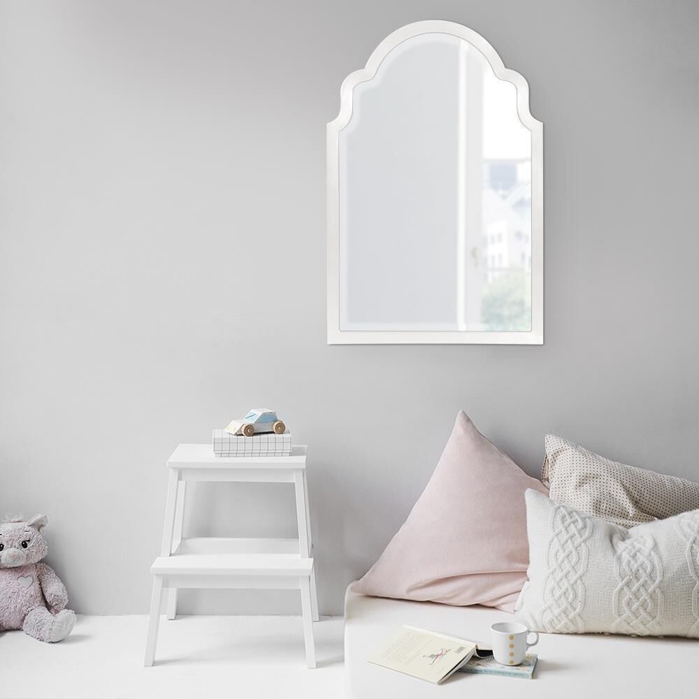 Sultan 36 X 24 inch Glossy White Wall Mirror 