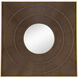 Carter 39.4 X 39.4 inch Brown/Gold Wall Mirror