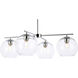 Opus 4 Light 31 inch Chrome Pendant Ceiling Light