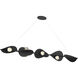 Pod LED 61.75 inch Sand Coal Black Linear Chandelier Ceiling Light